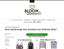 Tablet Screenshot of bloomandglamour.com